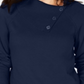 Karen Scott Suéter Feminino de Algodão com Gola Envelope Azul Tamanho XS