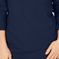Karen Scott Suéter Feminino de Algodão com Gola Envelope Azul Tamanho XS