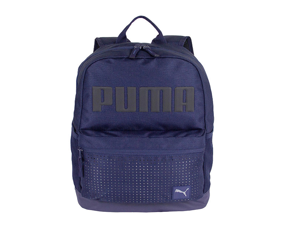 Mochila Puma Generator Logo Active Zip Masculina Azul Tamanho Regular