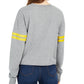 Camiseta feminina moderna Lux com slogan Sunshine, cinza, tamanho grande