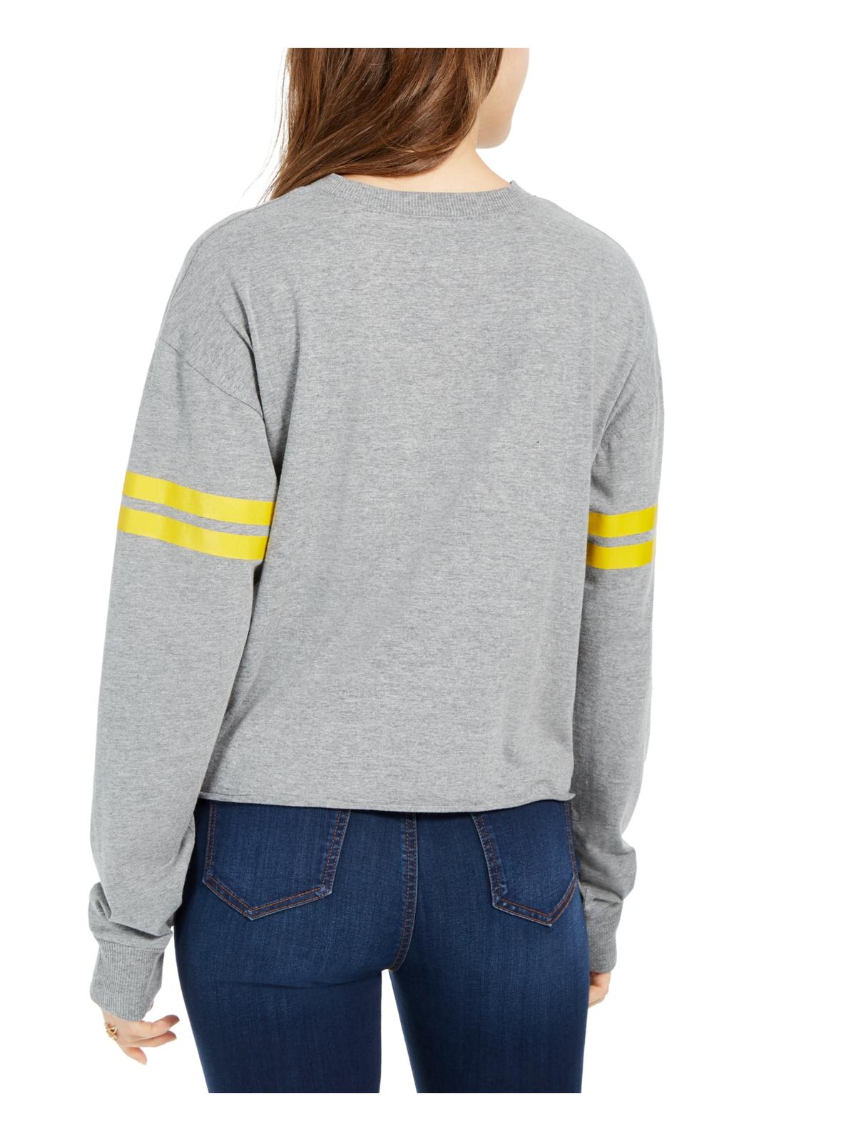 Camiseta feminina moderna Lux com slogan Sunshine, cinza, tamanho grande