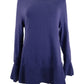 Suéter de malha com babados feminino Style &amp; Co, roxo, tamanho pequeno grande