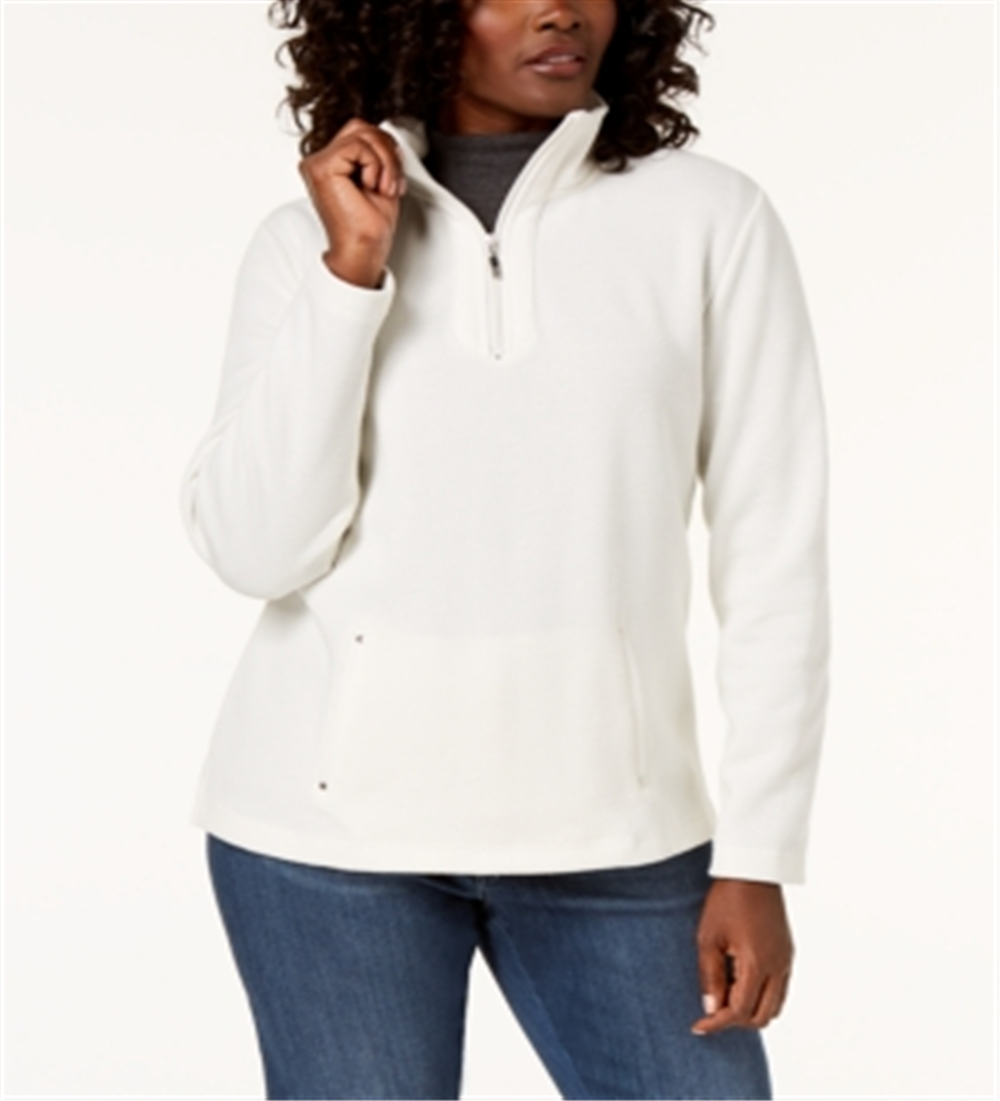Karen Scott Blusa Feminina Gola Alta Branca Tamanho Pequeno Pequeno