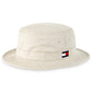 Chapéu Bucket Tommy Hilfiger Ardin Masculino Algodão Logotipo Bege Tamanho G/GG