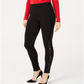 Calça feminina com acabamento em lantejoulas e ponte, preta, tamanho 8 Petite, da INC International Concepts