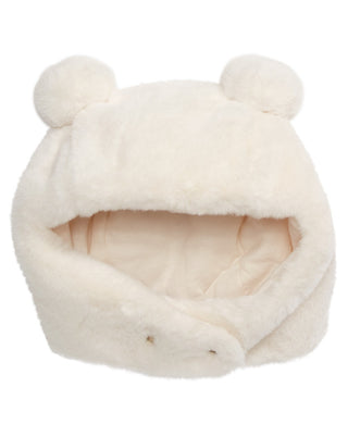 First Impressions Baby Girl's & Boy's Faux Fur Pom Pom Hat White Size 0-6 MOS