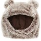 Chapéu de pele sintética com orelhas de animal First Impressions para meninos e meninas, marrom, tamanho 0-6 meses