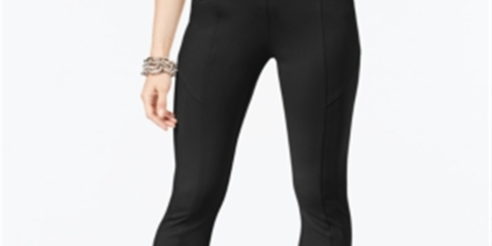 Calça skinny feminina INC International Concepts com bolso e zíper, preta, tamanho 8, pequena