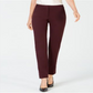 Calça feminina Alfani Ponte Knit Slim Leg Vermelha Tamanho 8 Petite