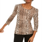 Blusa feminina com estampa de ombros bufantes e listras múltiplas, tamanho pequeno XL, da INC International Concepts