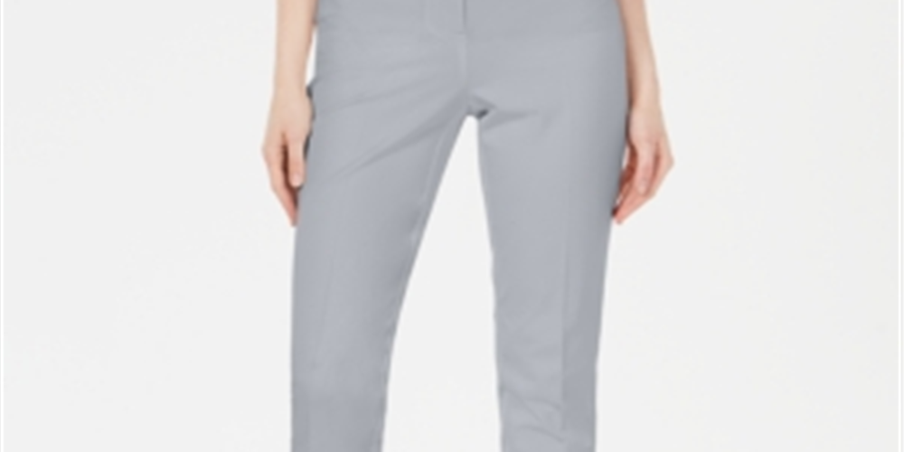 Calça skinny Hollywood feminina Alfani Bi Stretch cinza tamanho 12 Petite