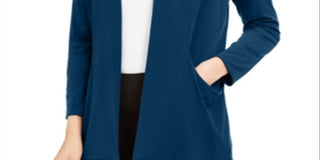 Alfani Women's Open Front Cardigan Green Size X-Large