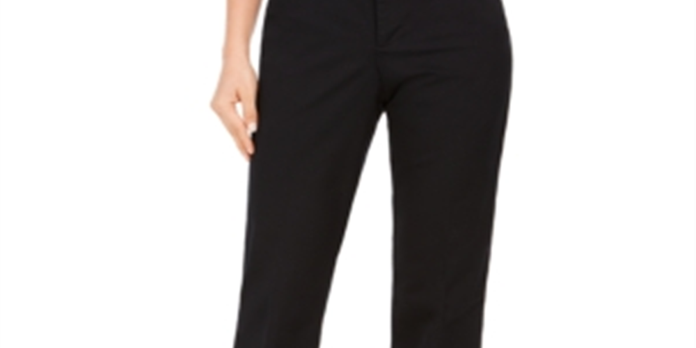 Calça jeans feminina Charter Club preta tamanho 4 pequena