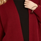 Cardigan grande feminino com botões laterais estilo &amp; co, vermelho, tamanho extrapequeno