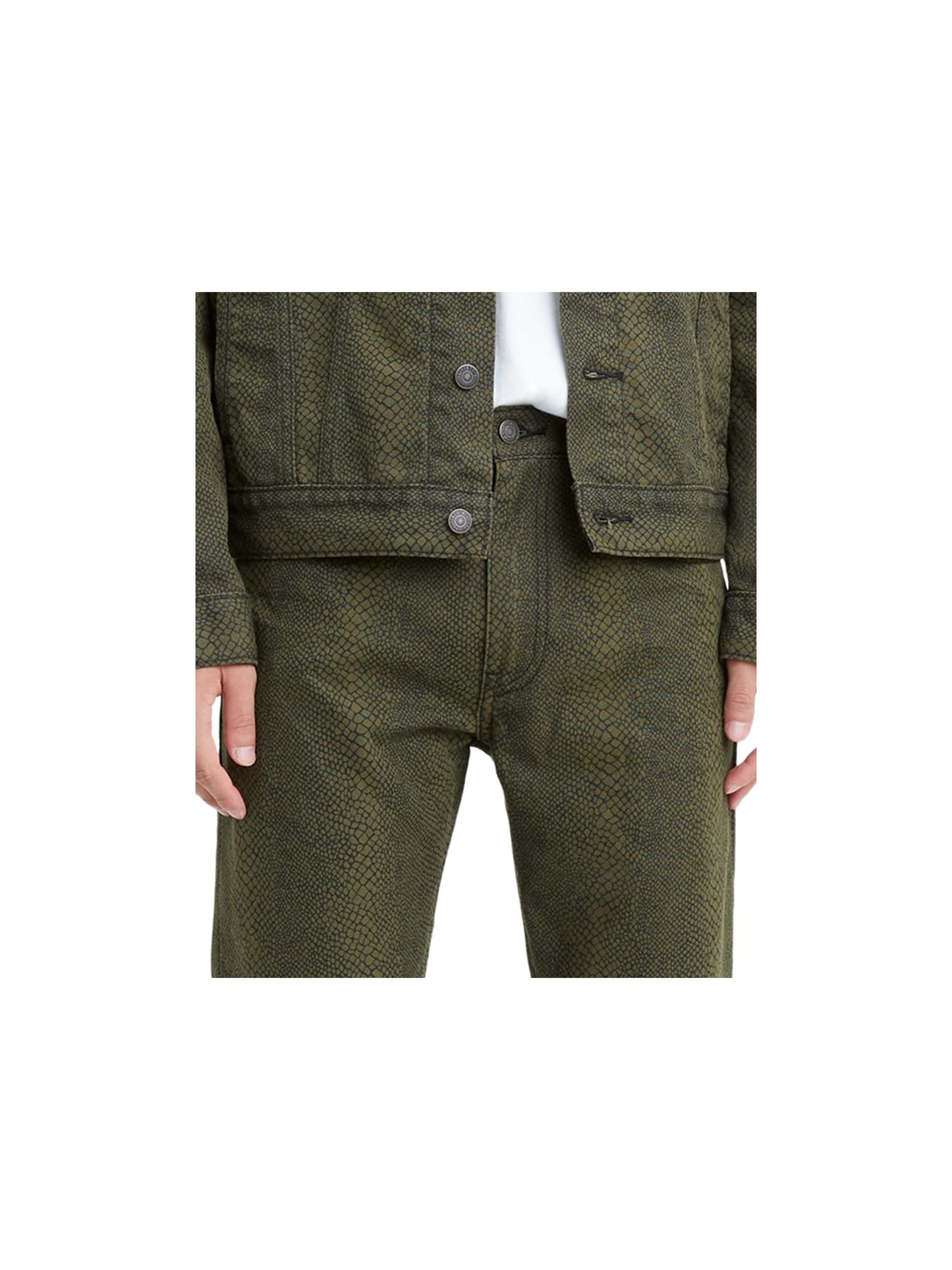 Calça Jeans Masculina Estampada Levi's Verde Tamanho 30X30