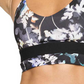 Sutiã esportivo Nike Indy Floral Light Support feminino, preto, tamanho extragrande