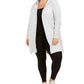 Cardigan feminino com capuz Ideology cinza tamanho 2X