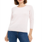 Suéter feminino salpicado Maison Jules rosa tamanho pequeno