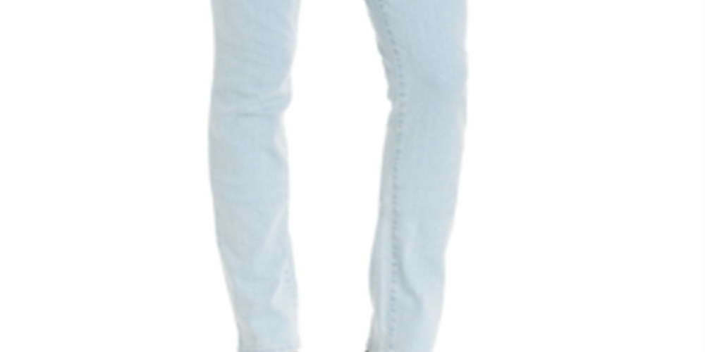Jeans feminino slim com controle de barriga estilo &amp; co, azul, tamanho 24x4,5