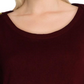 Karen Scott Suéter Feminino com Botões no Ombro Vermelho Tamanho Grande