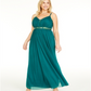 Vestido Teeze Me Feminino Trendy Plus com Acabamento em Strass Verde Tamanho 24