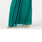 Teeze Me Vestido longo de festa feminino com alças finas e decote em V, verde, tamanho 13-14