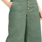 Calça Culottes Exposta de Perna Larga Feminina INC International Concepts Verde Tamanho 4