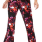 Macacão feminino com sobrepeliz estampado NY Collection, preto, tamanho pequeno e pequeno