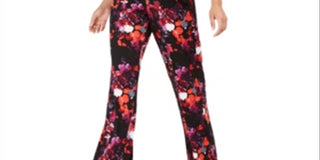 Macacão feminino com sobrepeliz estampado NY Collection, preto, tamanho pequeno e pequeno