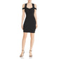 Vestido justo cruzado Valorie da Guess para mulheres, preto, tamanho pequeno