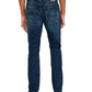 Calça jeans masculina Buffalo David Bitton com corte clássico e perna reta, azul, tamanho 34x32
