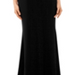 Vestido de festa longo com alças finas e decote em V, preto, tamanho 8, Xscape, feminino