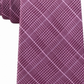 Gravata Michael Kors Masculina Elijah Check Xadrez Skinny Slim de Seda Rosa Tamanho Único
