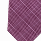 Gravata Michael Kors Masculina Elijah Check Xadrez Skinny Slim de Seda Rosa Tamanho Único