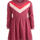 Vestido de moletom Chevron para meninas grandes da Epic Threads, tamanho grande, vermelho