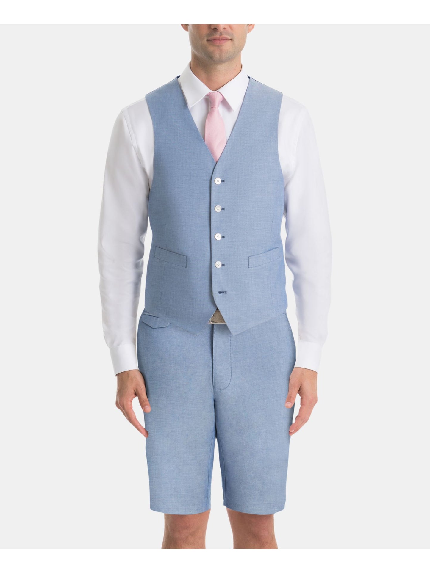 Colete Ralph Lauren UltraFlex Classic Fit Chambray Masculino Azul Tamanho XX-G
