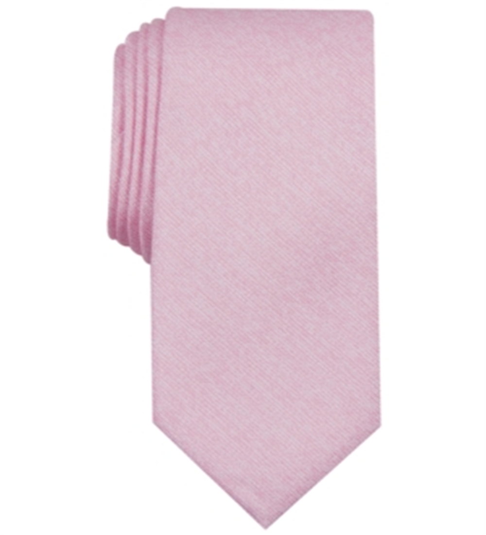 Gravata profissional Bar III masculina Valley Business rosa tamanho regular