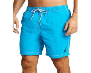 Calção de banho masculino Nautica Solid azul tamanho XX-G