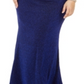Vestido formal feminino City Studios PlusTwist Front metálico azul tamanho 24W