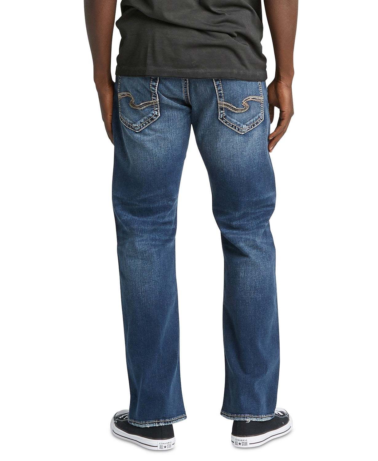 Calça jeans masculina Zac Straight e jeans da Silver Jeans Co., azul, tamanho 38x30