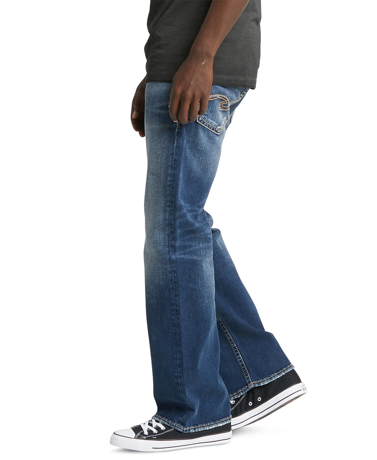 Calça jeans masculina Zac Straight e jeans da Silver Jeans Co., azul, tamanho 38x30