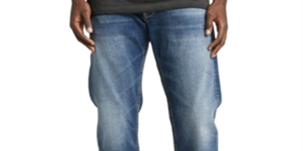Calça jeans masculina Zac Straight e jeans da Silver Jeans Co., azul, tamanho 38x30