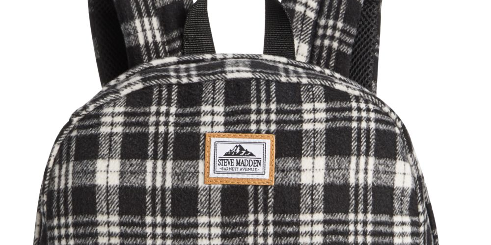 Bolsa masculina Steve Madden preta tamanho grande