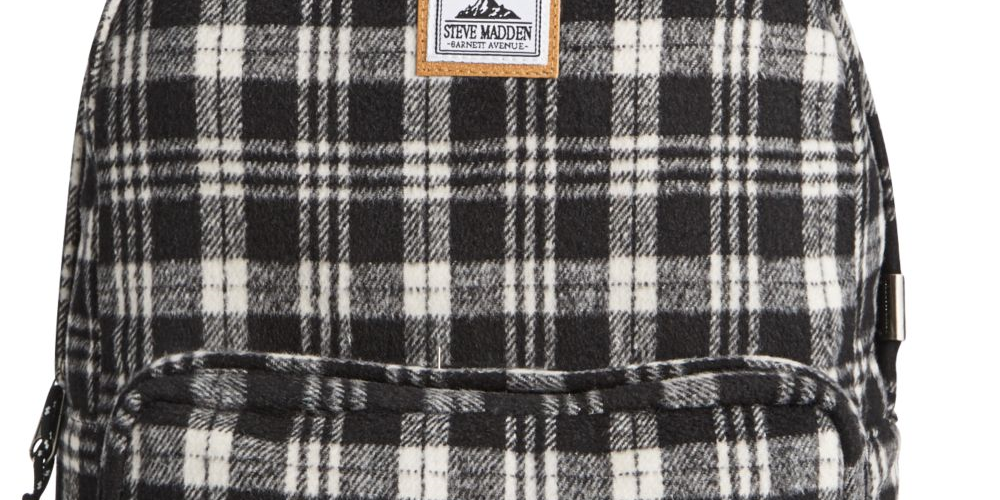 Bolsa masculina Steve Madden preta tamanho grande