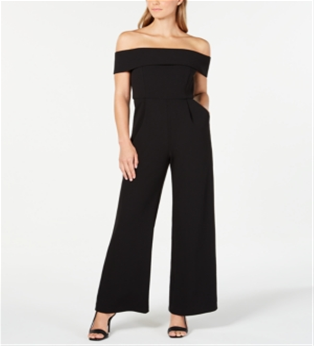 Macacão Calvin Klein Feminino Ombro a Ombro Preto Tamanho 12