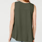 Blusa sem mangas feminina Style &amp; Co, top coquetel, verde, tamanho extragrande