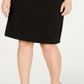 Vestido tubinho conversível plus size feminino JM Collection, preto, tamanho 2X