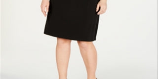 Vestido tubinho conversível plus size feminino JM Collection, preto, tamanho 2X