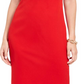 Vestido tubinho com pregas e manga curta Vince Camuto feminino, vermelho, tamanho 2