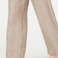 Calça feminina Charter Club de linho com cordão na cintura, marrom, tamanho XX-G